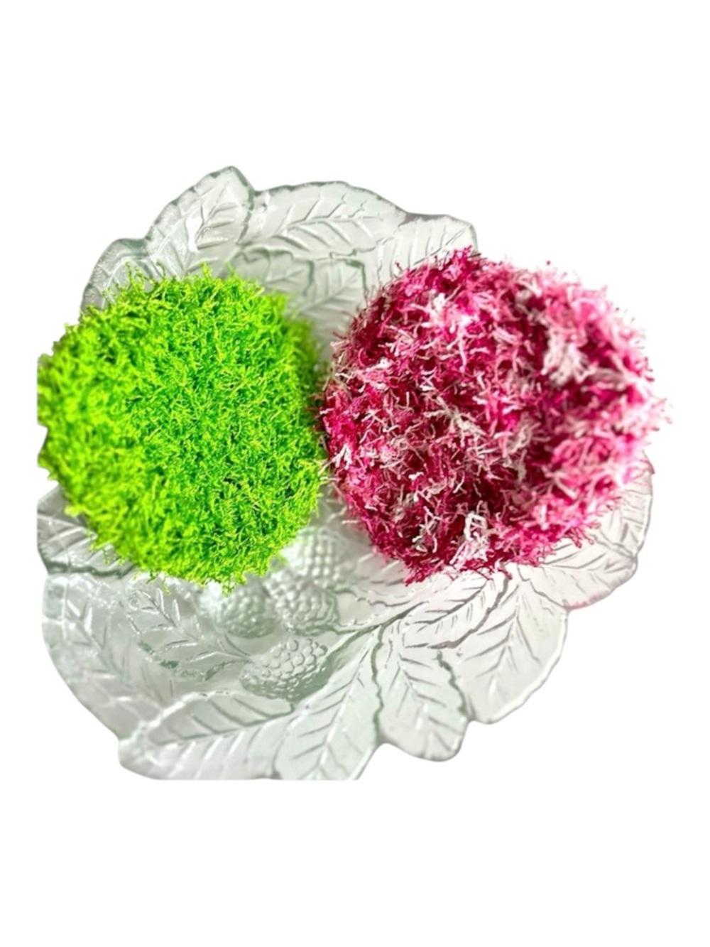 Hand Crafted Colorful Crochet Reusable Polyester Kitchen or Spa Scrubbing Pads